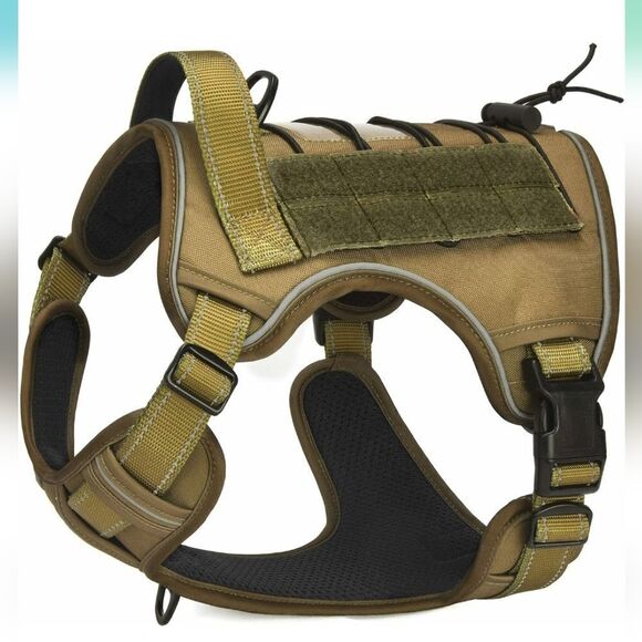 CBBPET Tactical Dog Harness for Small Medium Large Dogs No Pull Adjustable - Picture 1 of 3